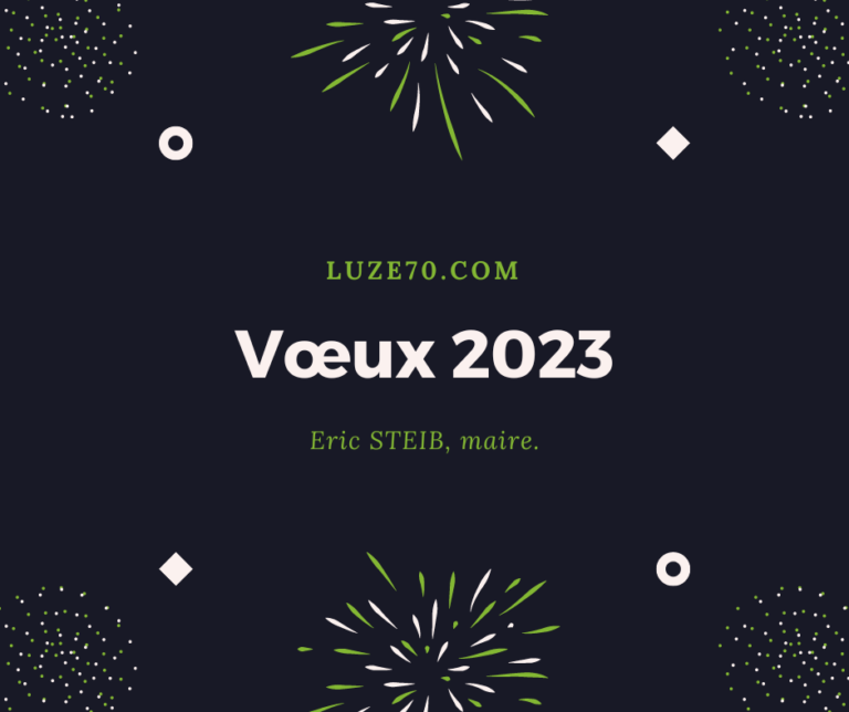 15 janvier 2023, vœux de la municipalité 2023