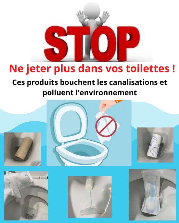 Lingettes : ne les jetez pas aux toilettes !