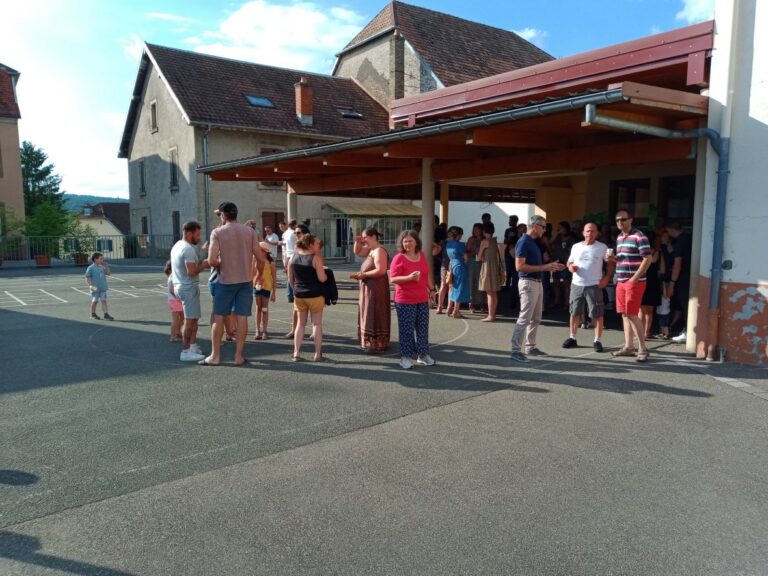 26 juin 2023, inauguration de la fresque de l'école.